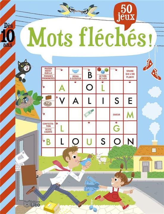 Image du produit Mots fléchés! : 50 jeux, dès 10 ans (Français, Kermarrec Aurélien, 2022)