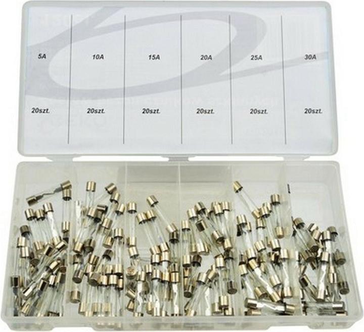 Actual product image GEKO Set of glass fuses 120 pieces