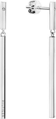 Tommy Hilfiger - Linear steel dangling earrings 2780954