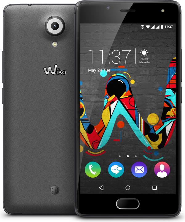 Wiko U Feel (16 GB, Space grey, 5", Hybrid Dual SIM, 13 Mpx, 4G)