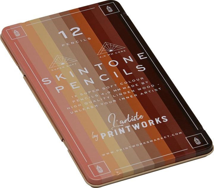 Produktbild Printworks Bleistifte (Hautfarbe, 12 x)