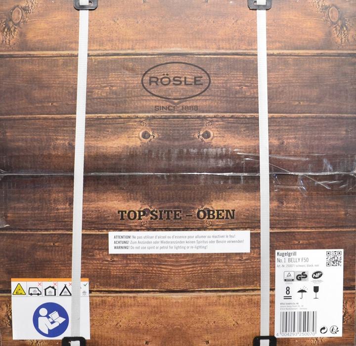 Image du produit Rösle Barbecue au charbon de bois NO.1 BELLY F50 noir (50 cm)
