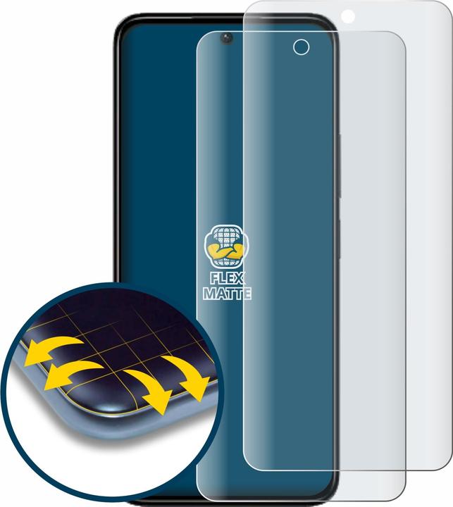 Productafbeelding BROTECT Fullscreen Schutzfolie Displayschutz Folie Matt Entspiegelungsfolie (2 Stuk, Xiaomi Redmi 13)