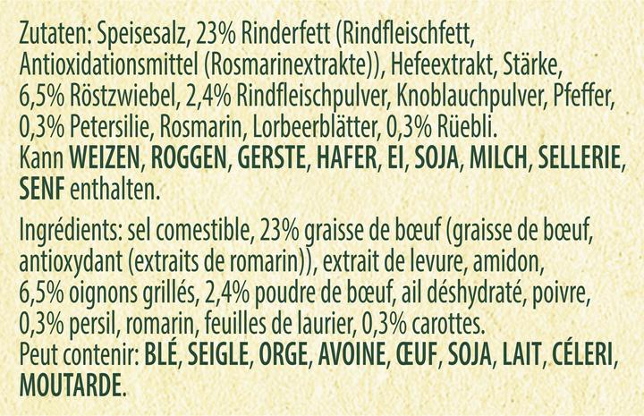 Nutritional values and ingredients Knorr 100% Natural Beef Bouillon Cubes Rod Bouillon from Onions, Carrots and Spices for Soups (6500 ml)