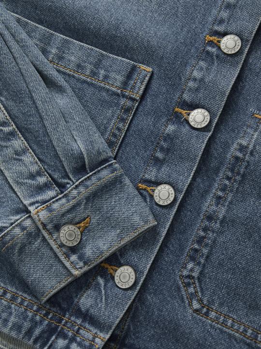 Produktbild JJXX Normal geschnitten Hemdkragen Tief angesetzte Schulter Jeanshemd Jeanshemd (XS)