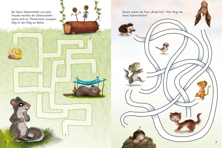 Actual product image Der kleine Siebenschläfer: Zeig mir den Weg durchs Labyrinth! (German, Sabine Bohlmann, Kerstin Schoene, Christine Rechl, 2023)
