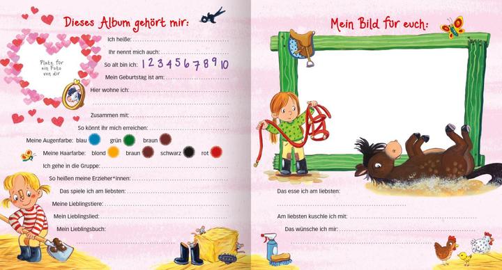 Immagine prodotto Freundebuch Kindergarten Pferde (Tedesco, Sabine Kraushaar, 2020)