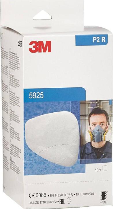 Produktbild 3M P2 Partikel-Einlegefilter 5925 (Atemschutzmaske Ersatzfilter)