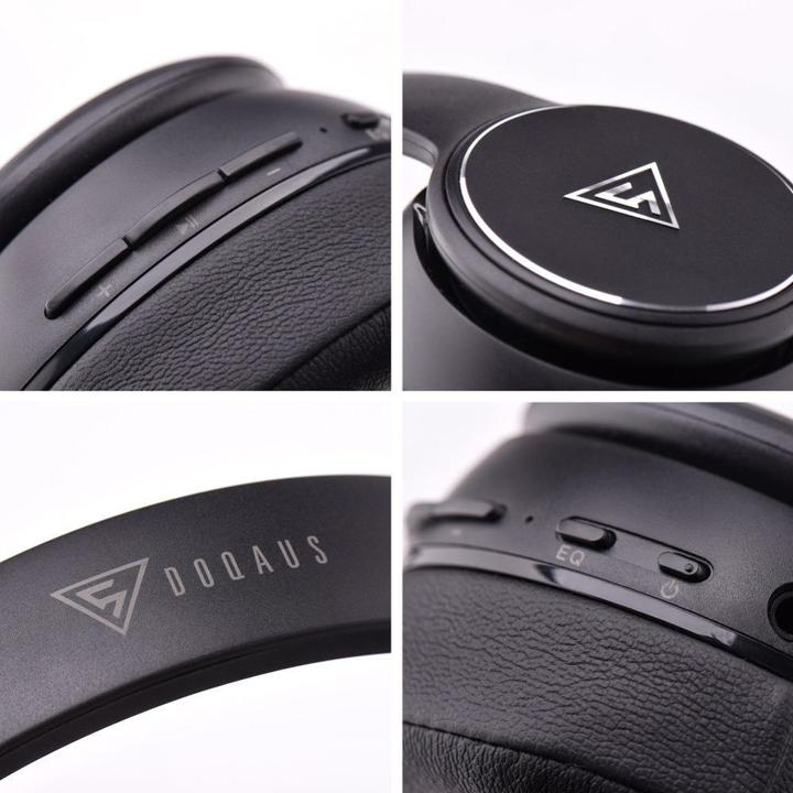 Produktbild Doqaus Kabelgebundene Kopfhörer kabellose Kopfhörer bluetooth DESIGN 3 schwarz (65 h, Kabellos)