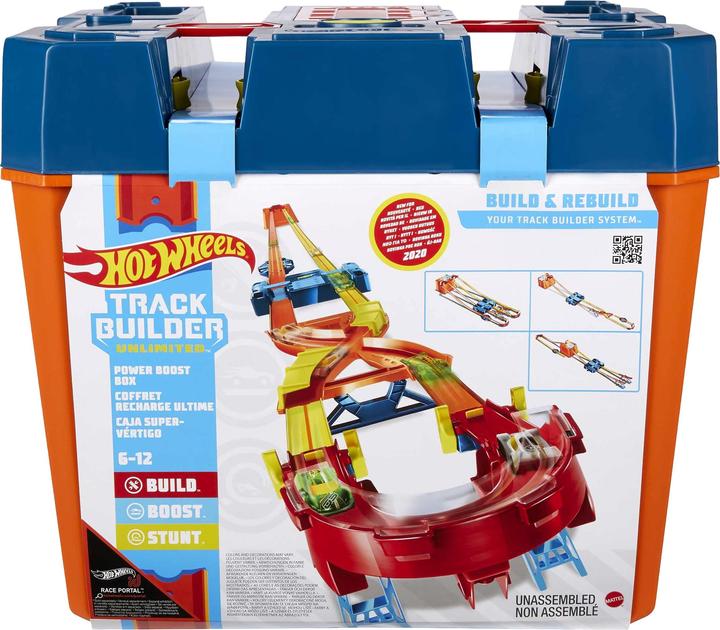 Actual product image Hot Wheels Track Builder Unlimited Power Boost Box, track set