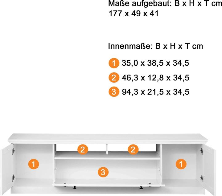 Immagine prodotto Trendteam Brandson Baxter (177 x 41 x 49 cm)