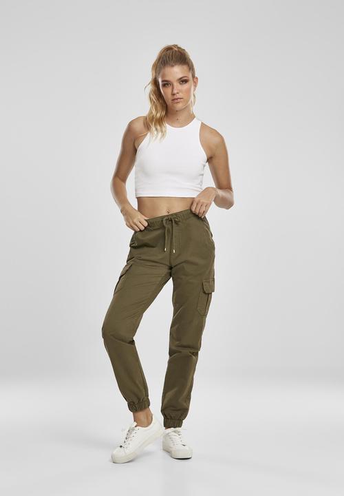 Produktbild Urban Classics Ladies High Waist Cargo Jogging Pants (M)