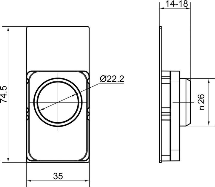 Image du produit Glutz Insertions de protection pour cylindres RZ 59300 (Poignée de porte)