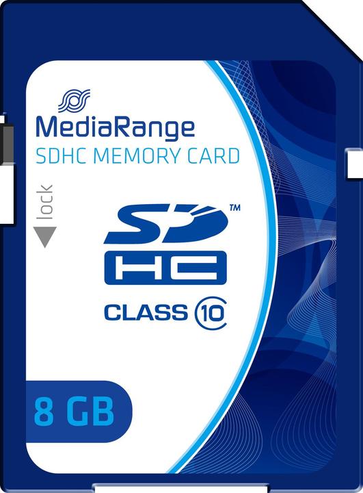 MediaRange Flash memory card (8 GB, SDHC, U1)