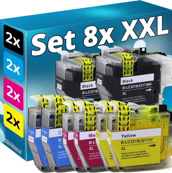 Immagine prodotto Druckfuxx Set 8x XL TINTE PATRONEN kompatibel BROTHER MFC J5330DW J5335DW J5730DW J5930DW