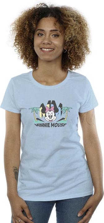 Actual product image Disney Womens/Ladies Minnie MM Palm Cotton T-Shirt (L)