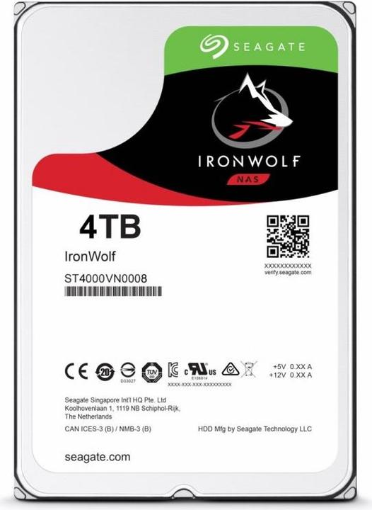 Produktbild Seagate IronWolf (4 TB, 3.5", CMR)