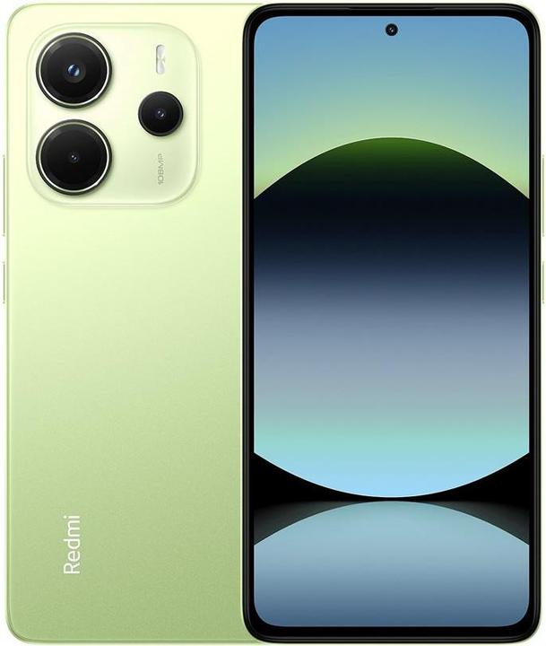Actual product image Xiaomi Redmi Note 14 (256 GB, Lime Green, 6.67", Hybrid Dual SIM, 108 Mpx, 4G)