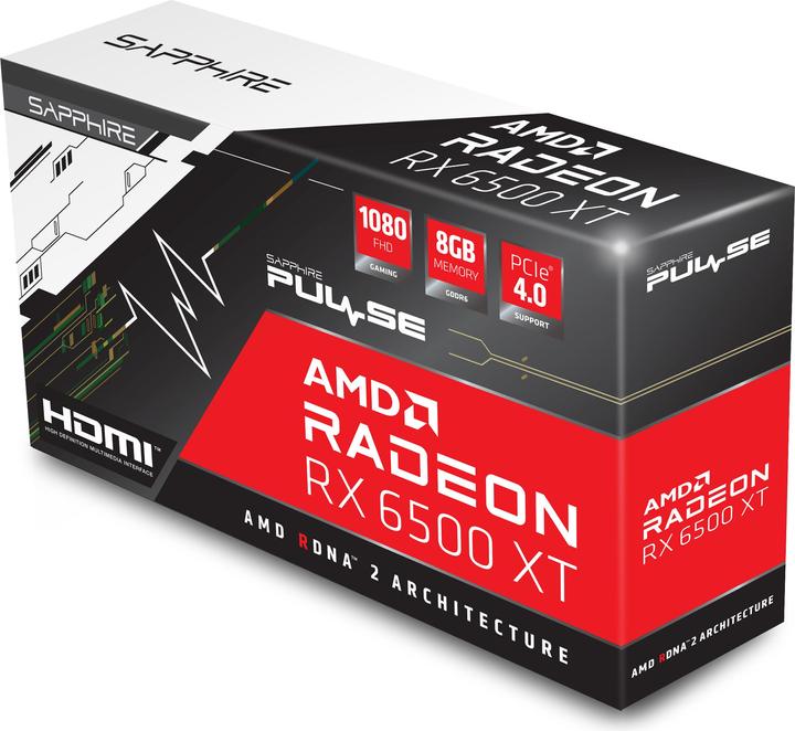 Image du produit Sapphire Pulse Radeon RX 6500 XT OC (8 Go)