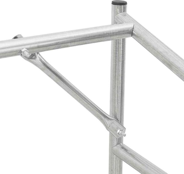 Produktbild VidaXL Brennholzregal mit Regenschutz 100x40x200 cm Verzinkter Stahl (100 x 40 x 200 cm)