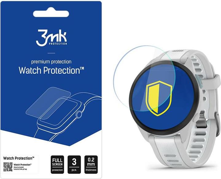 Actual product image 3MK FlexibleGlass Watch Garmin Forerunner 165 Szkło Hybrydowe