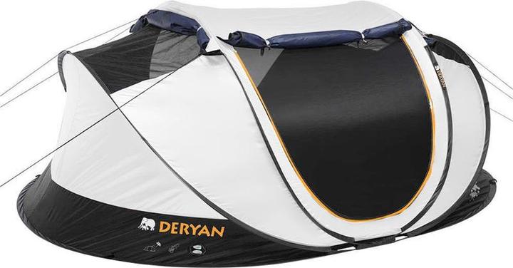 Deryan Luxe Cocoon Pop Up Tent - Anti-UV 50+ 2 Seconds - 2 Persoons - Cream (Inflatable tent, 2 persons)