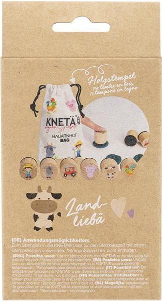 Produktbild Knetä Holzstempel Set Bauärnhof