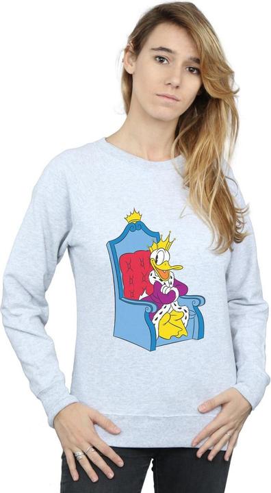 Actual product image Disney Womens/Ladies Donald Duck King Donald Sweatshirt (XXL)