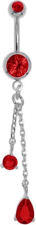 Bijouteria Bauchpiercing (Edelstahl, Messing, Kristall)