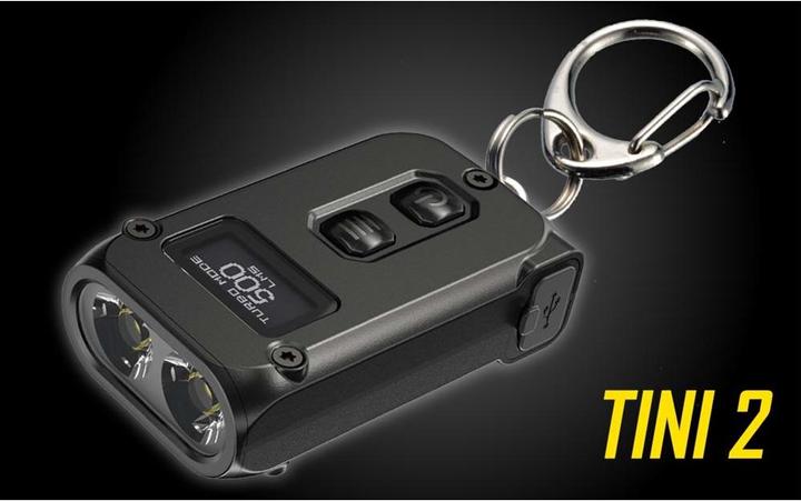 Actual product image Nitecore TINI 2 - 500 lumen, black (4.70 cm, 500 lm)