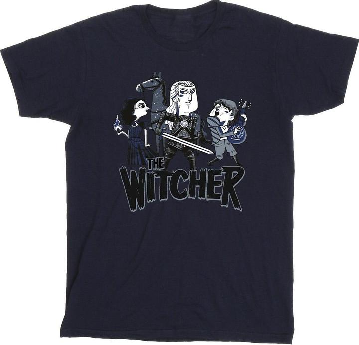 Actual product image Netflix Mens The Witcher Team Illustrated T-Shirt (XL)