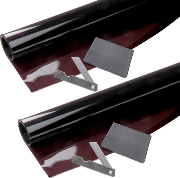 Actual product image Dunlop Set of 2 car sun protection film, windscreen tinted film, 300 x 50 cm