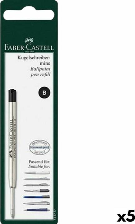 Produktbild Faber-Castell Ersatzteile Stift Schwarz (5 Stück) (Ersatzmine, Schwarz)