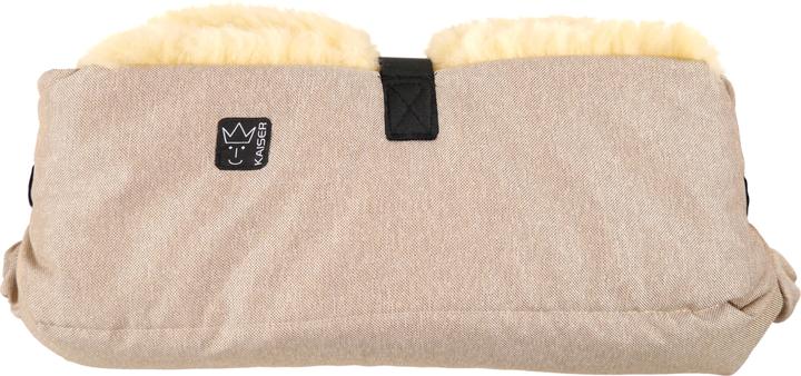 Kaiser Handwärmer Lammfell BIG DOUBLE Sand/Melange