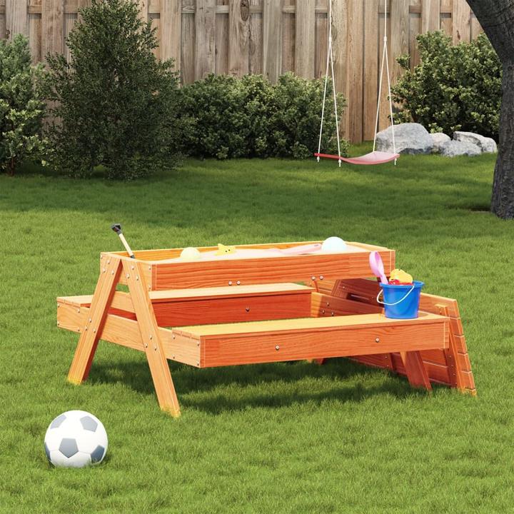 Actual product image VidaXL Picnic table with sandpit for children
