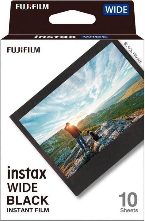 Fujifilm - Instax Wide Films 1x10 Shots - Black Frame (Instax Square)