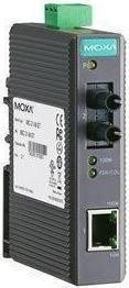 Actual product image Moxa IMC-21-M-ST - Industrial 10100BaseT(X) to 100BaseFX media converter, multi-mode, ST connector