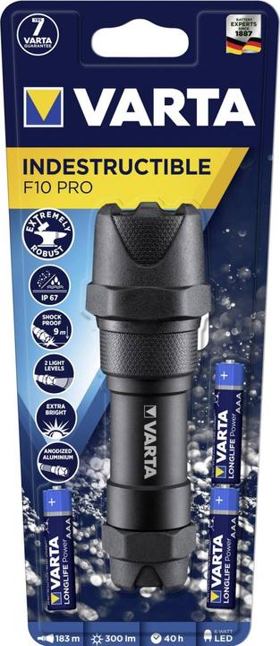 Actual product image Varta Indestructible F10 (13.80 cm, 300 lm)