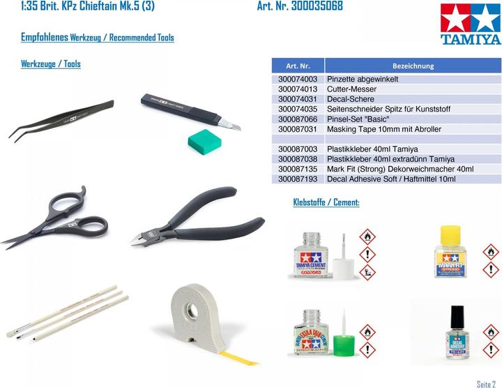 Actual product image Tamiya Chieftain MK5
