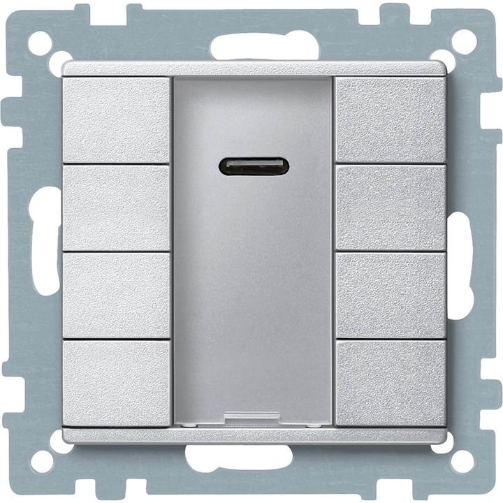 Image du produit Merten Bouton-poussoir quadruple plus avec récepteur IR, 627960