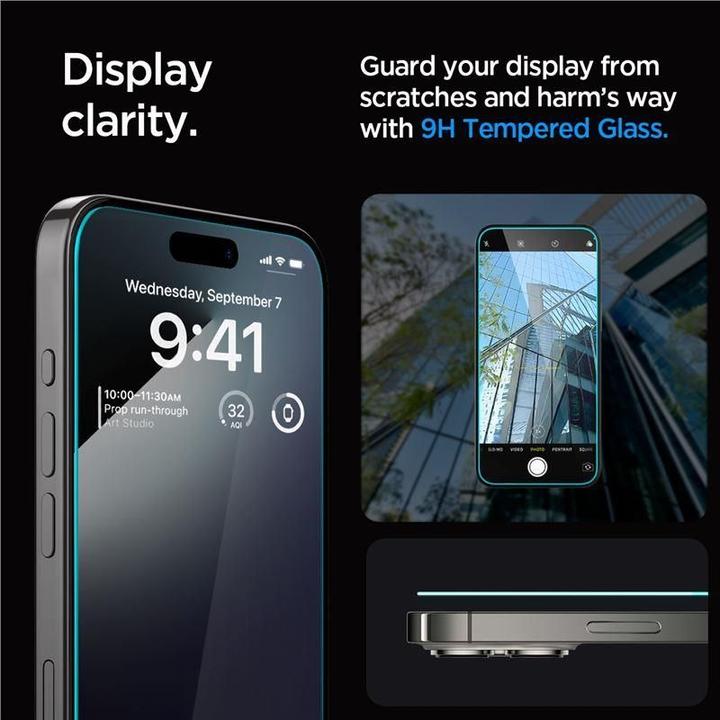 Image du produit Spigen Glas.TR EZ Fit (1 pièce(s), Apple iPhone 15 Pro Max)