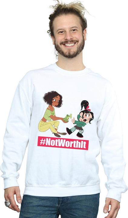 Actual product image Disney Mens Wreck It Ralph Tiana And Vanellope Sweatshirt (XXL)