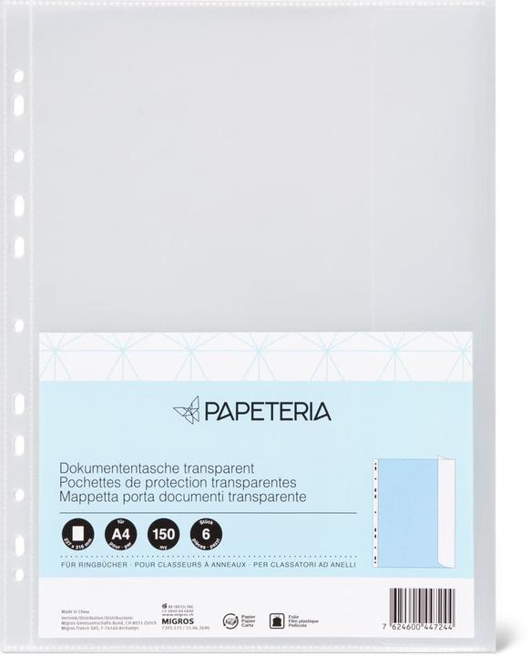 Produktbild Papeteria Zeigetaschen Dokumente (A4, 6 x)