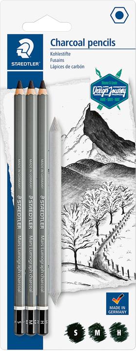 Immagine prodotto Staedtler Matite a carboncino 'Mars Lumograph carboncino Design Journey (4.50 mm, M, H, 4 x)