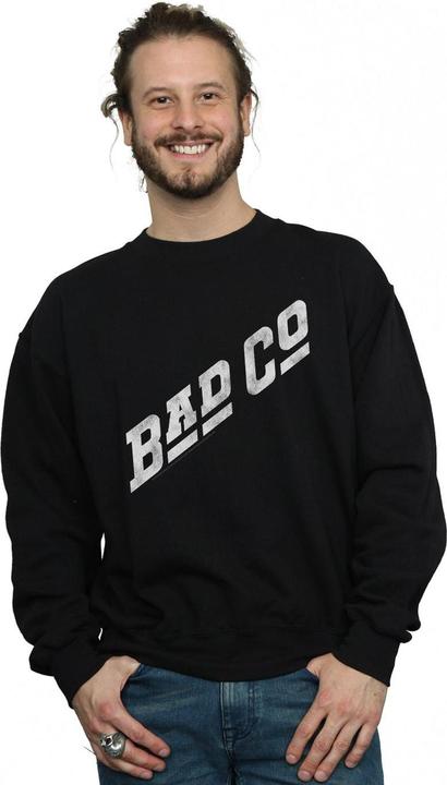 Actual product image Bad Company Mens Distressed Logo Sweatshirt (L)
