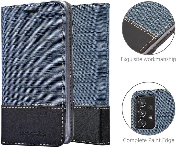 Produktbild Cadorabo Book Jeans Optik Cover (Samsung Galaxy A72 5G)