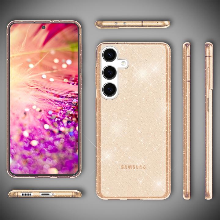 Produktbild Nalia Klare Glitzer Silikon Hülle (Samsung Galaxy S24+)