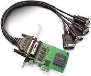 Image du produit Moxa CP-114EL - Carte série 4 ports RS-232422485 à profil bas pour PCI Express x1