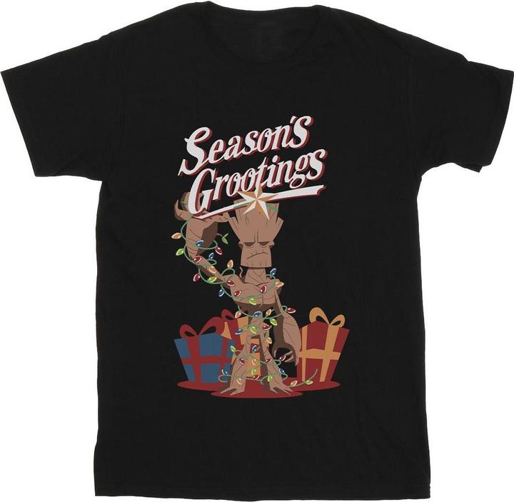 Actual product image Mens Comics Groot Season's Grootings T-Shirt (L)