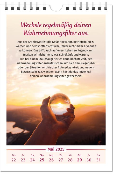 Image du produit Le calendrier de la joie de vivre 2025 en grand format (Allemand)